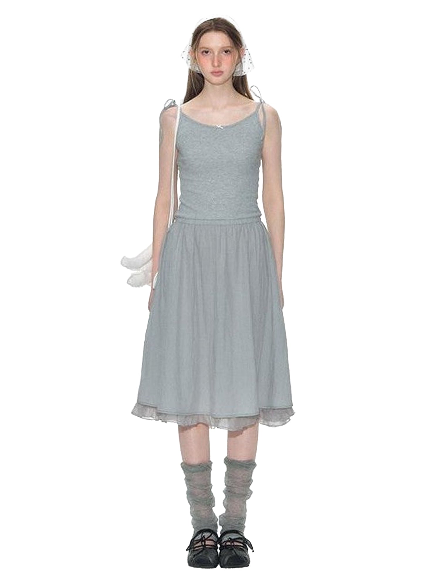 NAPSNAPS Lace Tie Waist Patchwork Pastoral Women&