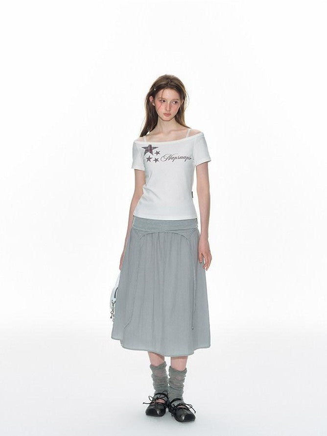 NAPSNAPS Lace Tie Waist Patchwork Pastoral Women&