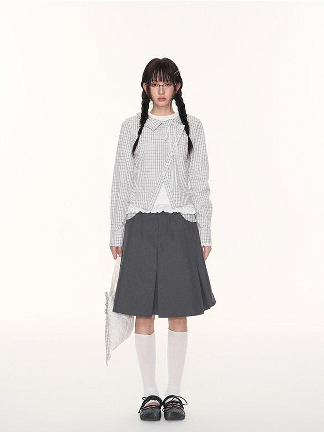NAPSNAPS Lace Trim Embroidered Cross Women&