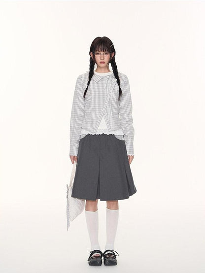 NAPSNAPS Lace Trim Embroidered Cross Women&