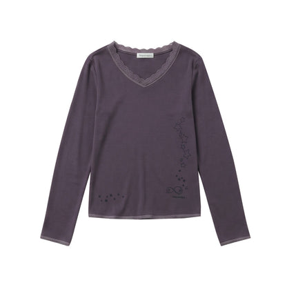 NAPSNAPS_Lace_V-neck_Print_Knit_Women&