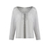 NAPSNAPS_Light_Gray_Openwork_V-neck_Knit_Women&