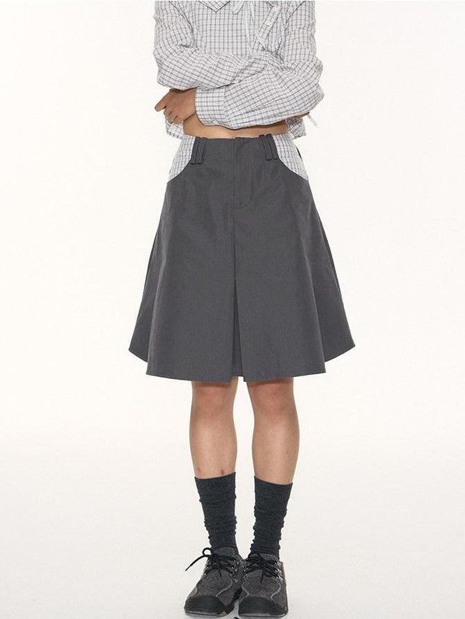 NAPSNAPS Light Gray Patchwork Check A Line Utility Women&