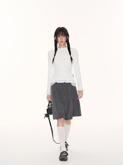 NAPSNAPS Light Gray Patchwork Check A Line Utility Women&