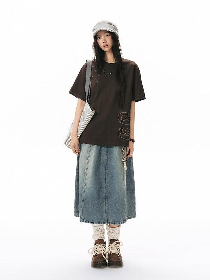 NAPSNAPS Light Wash Woven Strap Pocket Distressed Women&