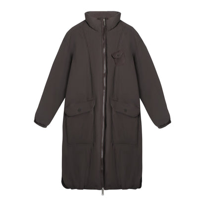 NAPSNAPS_Mid_Length_Stand_Collar_Large_Pocket_Straight_Fit_Women&