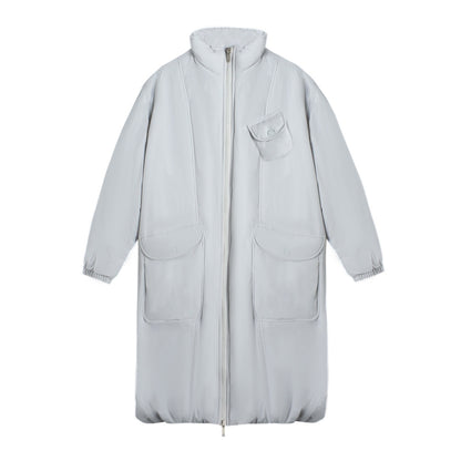 NAPSNAPS_Mid_Length_Stand_Collar_Large_Pocket_Straight_Fit_Women&