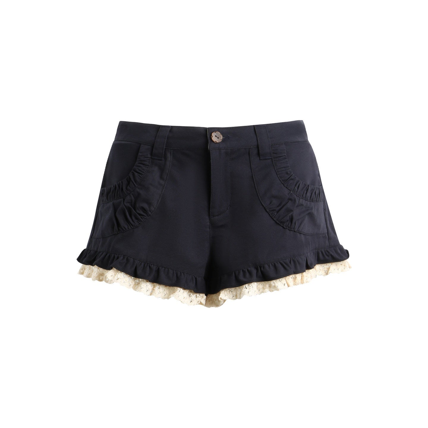 NAPSNAPS_Military_Green_Patchwork_Lace_Trim_Women&