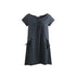 NAPSNAPS_Navy_Check_Vintage_Large_Pocket_Pleated_Women&