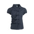 NAPSNAPS_Navy_Plaid_Asymmetric_Placket_Pleated_Women&