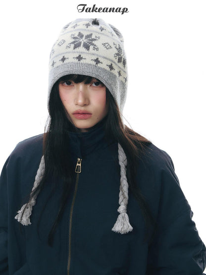 NAPSNAPS Navy Pleated Stand Collar Women&