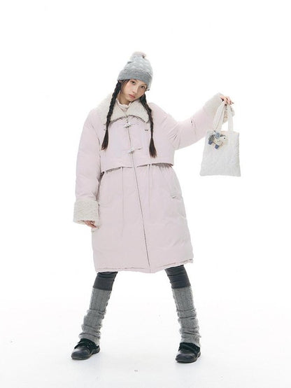 NAPSNAPS Over Knee High Waist Cinch Detachable Fur Women&