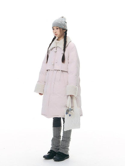 NAPSNAPS Over Knee High Waist Cinch Detachable Fur Women&