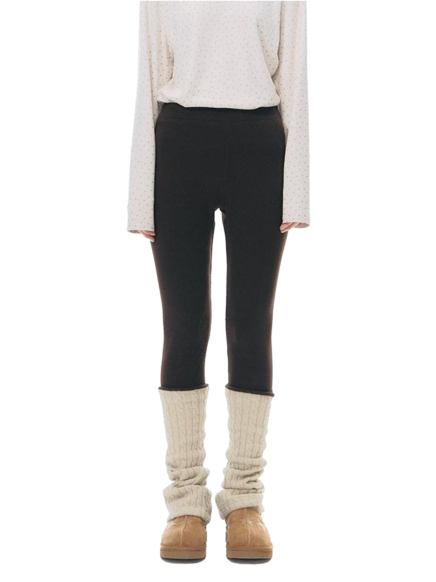 NAPSNAPS Patchwork Knit One Piece Tie Skirt Panel Women&