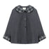 NAPSNAPS_Patchwork_Plaid_Cape_Doll_Collar_Bell_Sleeve_Women&
