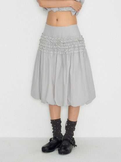 NAPSNAPS Peter Pan Collar Double Row Button Ruffle Edge Women&