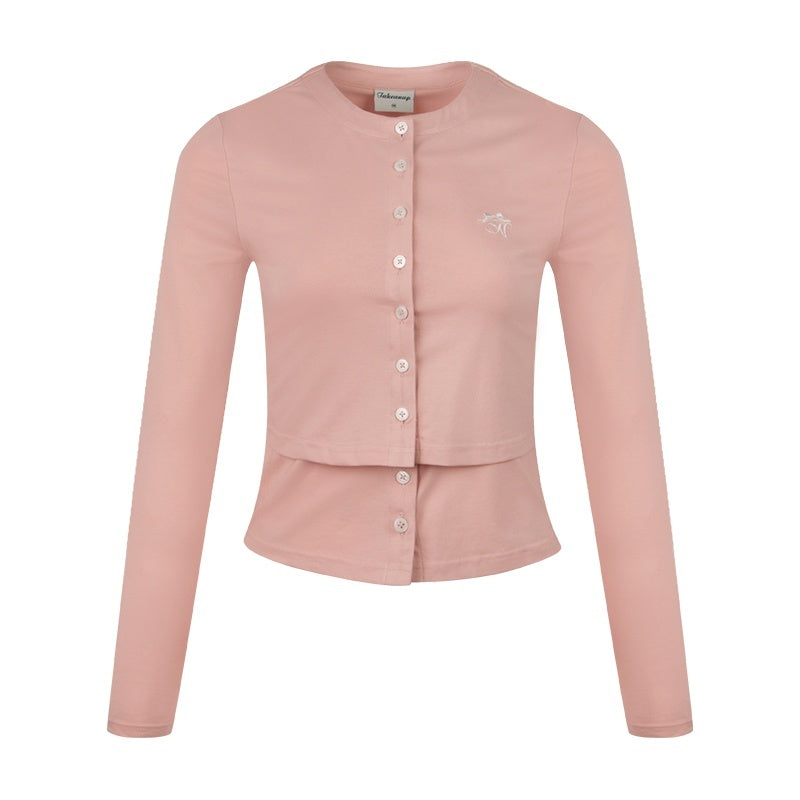 NAPSNAPS_Pink_Faux_Layered_Spliced_Embroidered_Women&