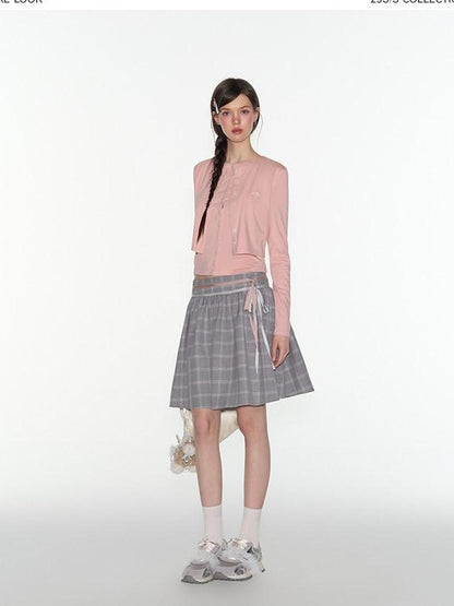 NAPSNAPS Pink Faux Layered Spliced Embroidered Women&
