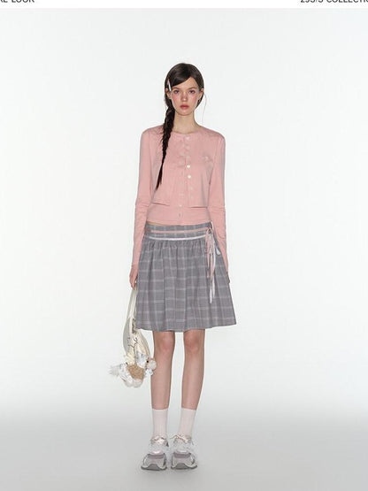 NAPSNAPS Pink Faux Layered Spliced Embroidered Women&