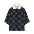 NAPSNAPS_Plaid_Detachable_Fur_Collar_Double_Breasted_Lapel_Women&