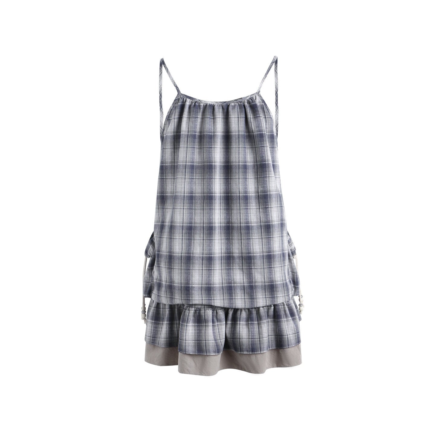 NAPSNAPS_Plaid_Drawstring_Puff_A_Line_Women&