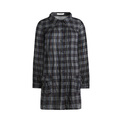 NAPSNAPS_Plaid_Embroidered_Patch_Pocket_Mid_Length_Women&