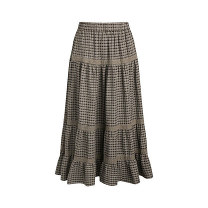 NAPSNAPS_Plaid_Patchwork_Lace_Trim_Women&