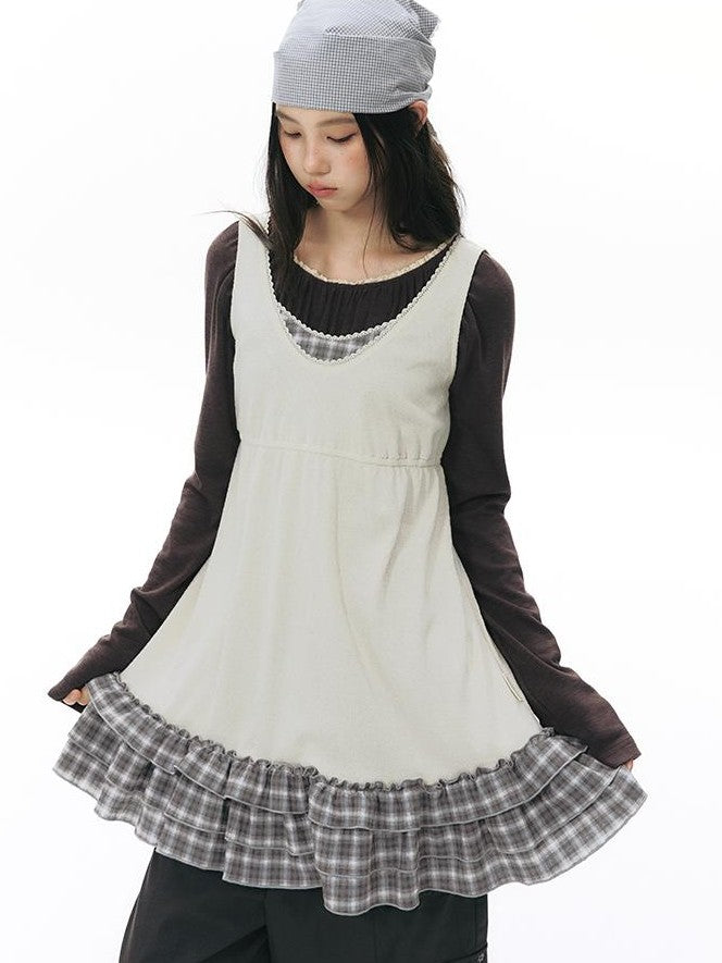 NAPSNAPS Pleated Embroidered Striped Knit Women&