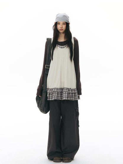 NAPSNAPS Pleated Embroidered Striped Knit Women&