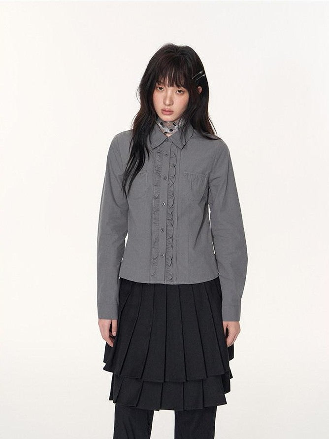 NAPSNAPS Polka Dot Double Layer Vintage A Line Women&