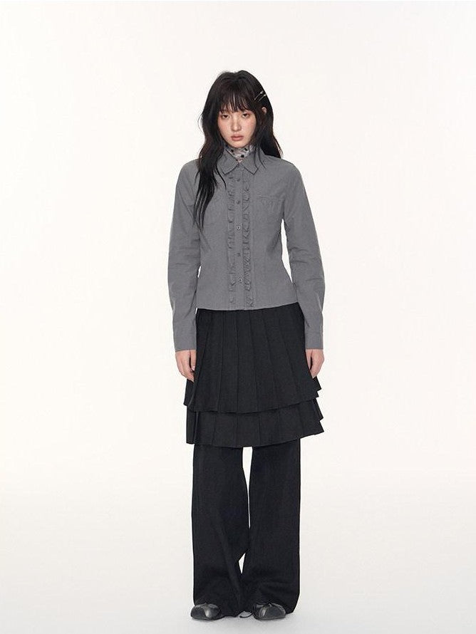 NAPSNAPS Polka Dot Double Layer Vintage A Line Women&