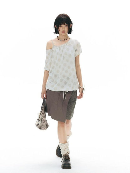 NAPSNAPS Polka Dot Embroidered Loose Women&