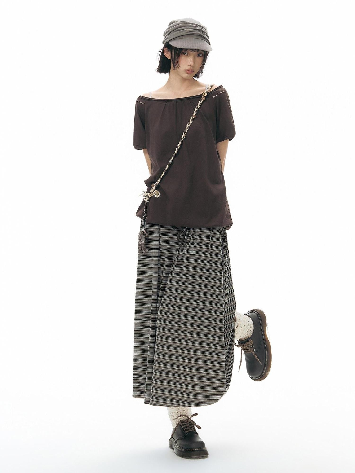 NAPSNAPS Polka Dot Embroidered Loose Women&
