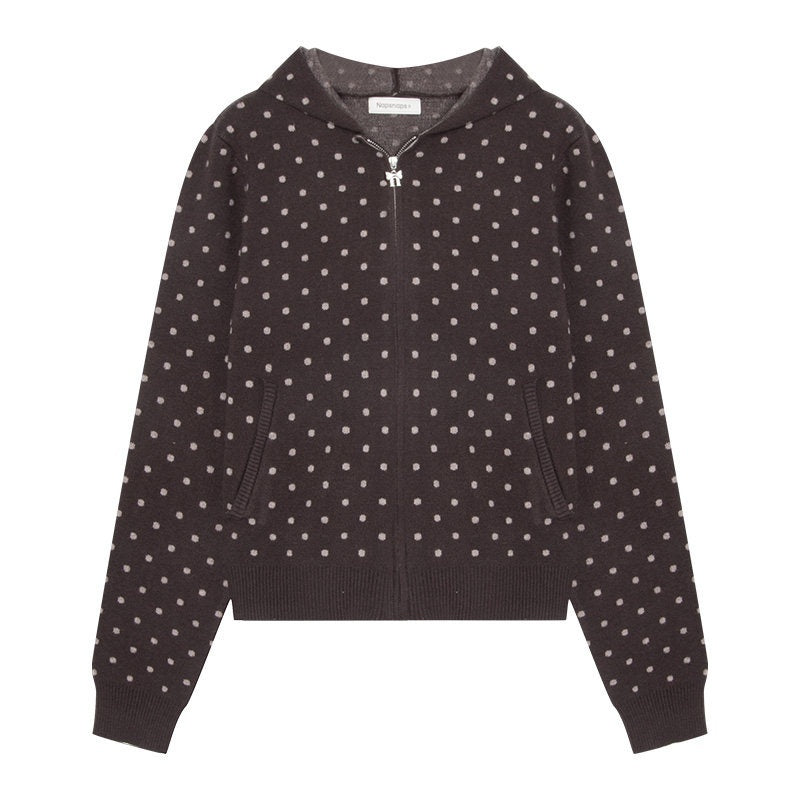 NAPSNAPS_Polka_Dot_Hooded_Zip_Knit_Women&