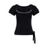 NAPSNAPS_Polka_Dot_Lace_Tie_Low_Neck_Slim_Women&
