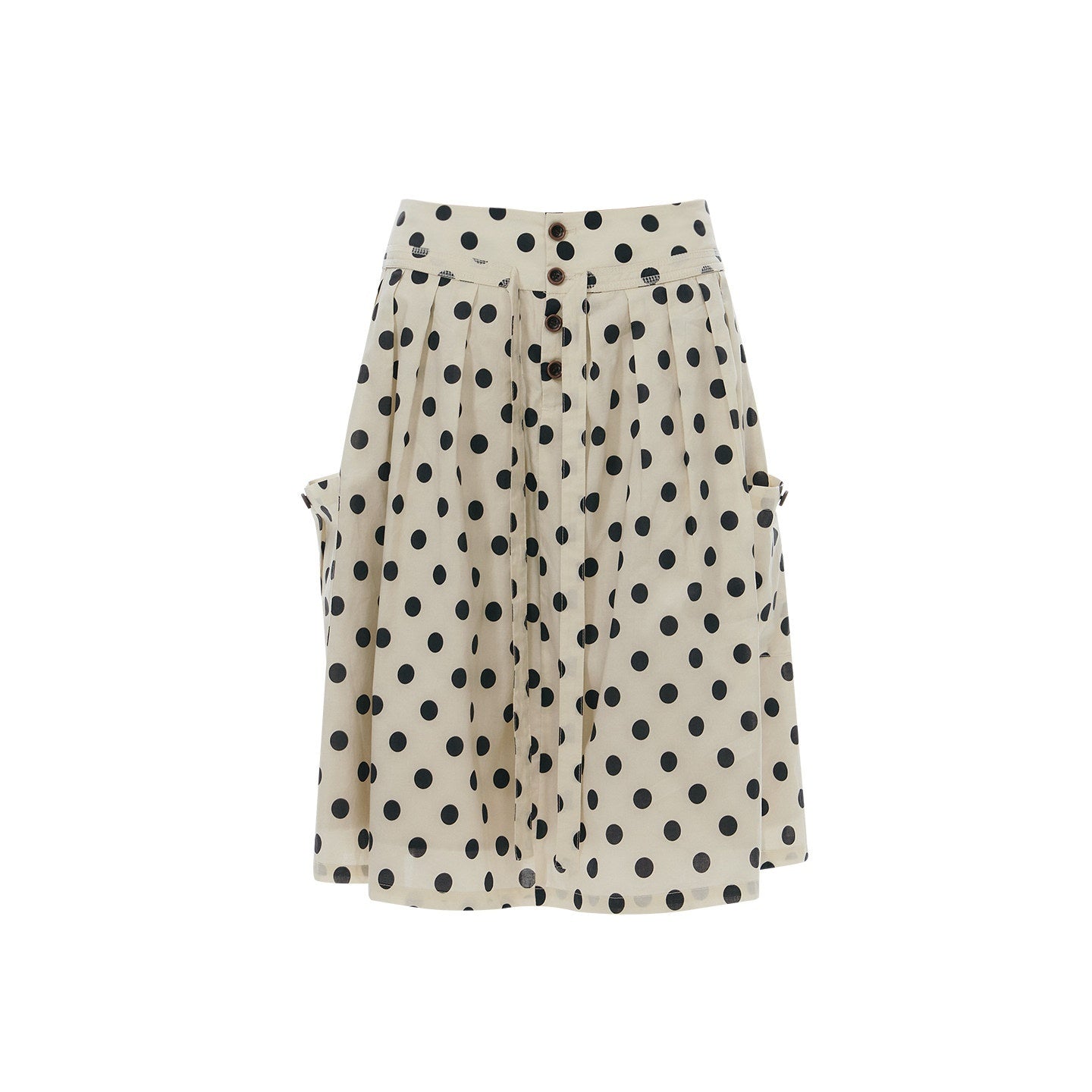 NAPSNAPS_Polka_Dot_Plaid_Button_Tie_A_Line_Women&
