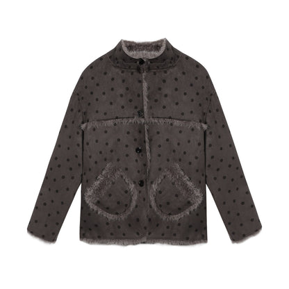 NAPSNAPS_Polka_Dot_Reversible_Stand_Collar_Patch_Hem_Women&