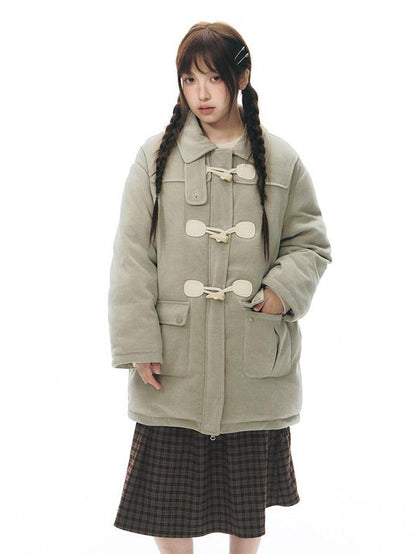 NAPSNAPS Red Plaid Large Pocket Patchwork Pleated Waist Women&