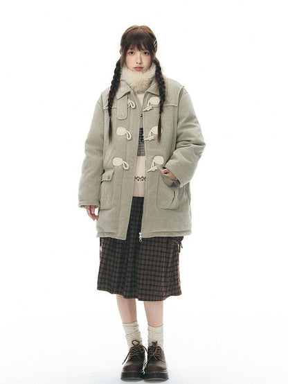 NAPSNAPS Red Plaid Large Pocket Patchwork Pleated Waist Women&