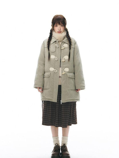 NAPSNAPS Red Plaid Large Pocket Patchwork Pleated Waist Women&