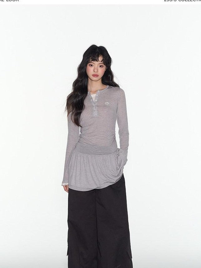 NAPSNAPS Relaxed Drawstring Pockets Low Waist Women&