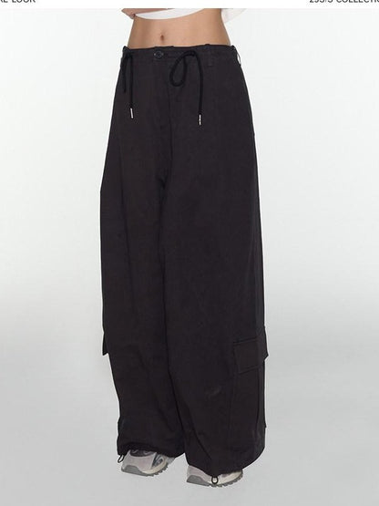 NAPSNAPS Relaxed Drawstring Pockets Low Waist Women&