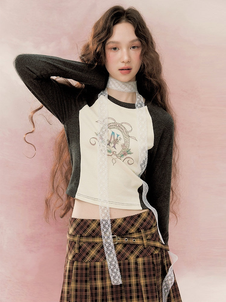 NAPSNAPS_Retro_Colorblock_Raglan_Print_Crop_Women&