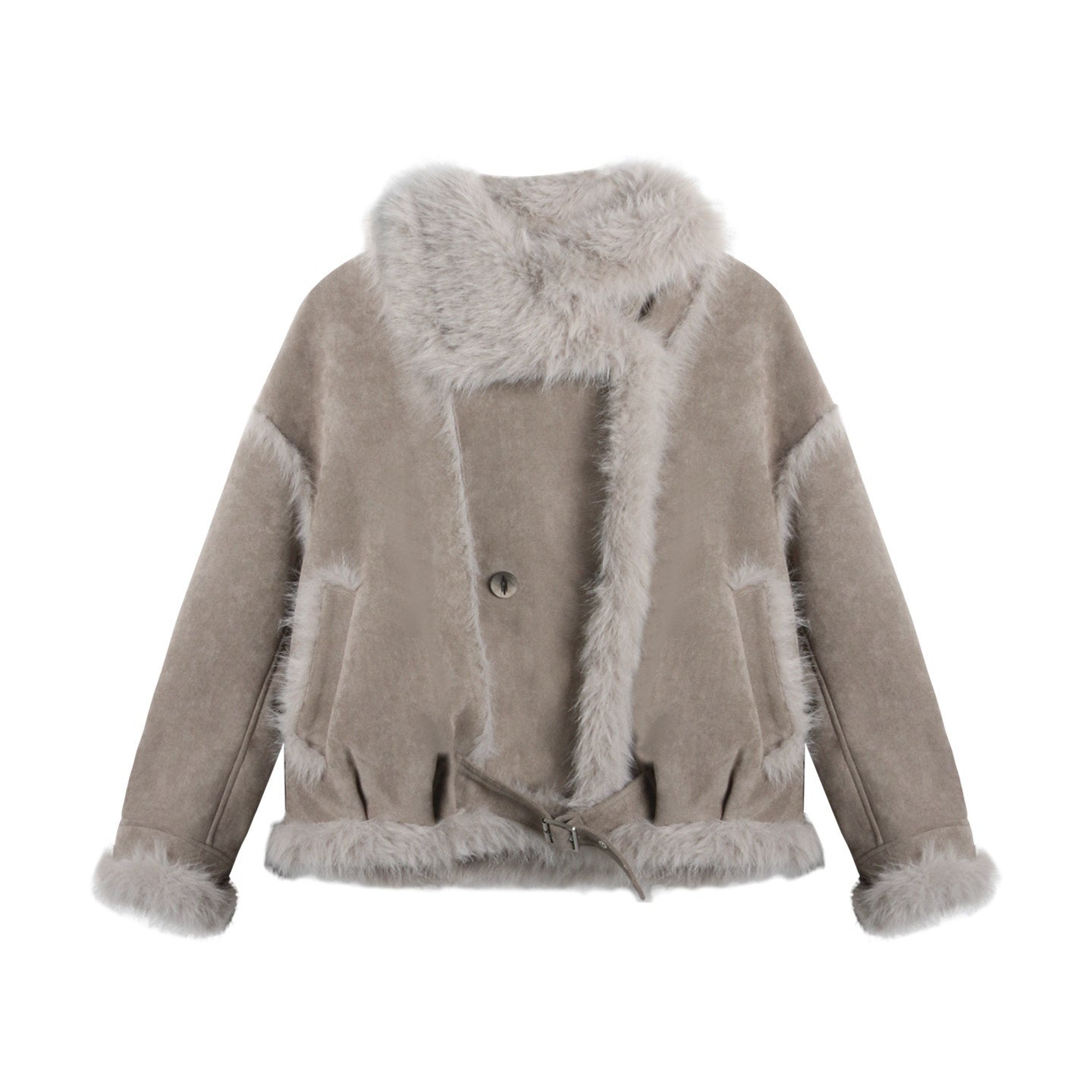 NAPSNAPS_Retro_Double_Breasted_Faux_Shearling_Women&
