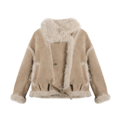 NAPSNAPS_Retro_Double_Breasted_Faux_Shearling_Women&