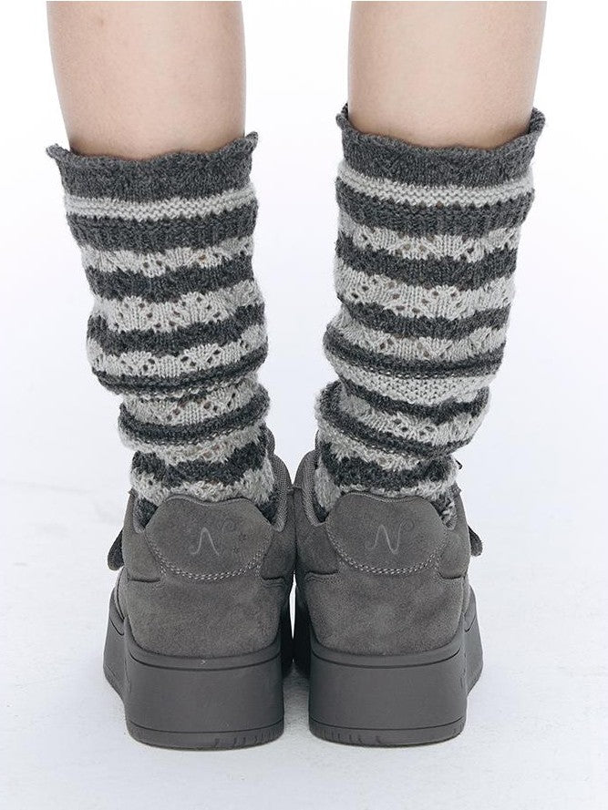 NAPSNAPS Retro Platform Hook And Loop Leather Women&