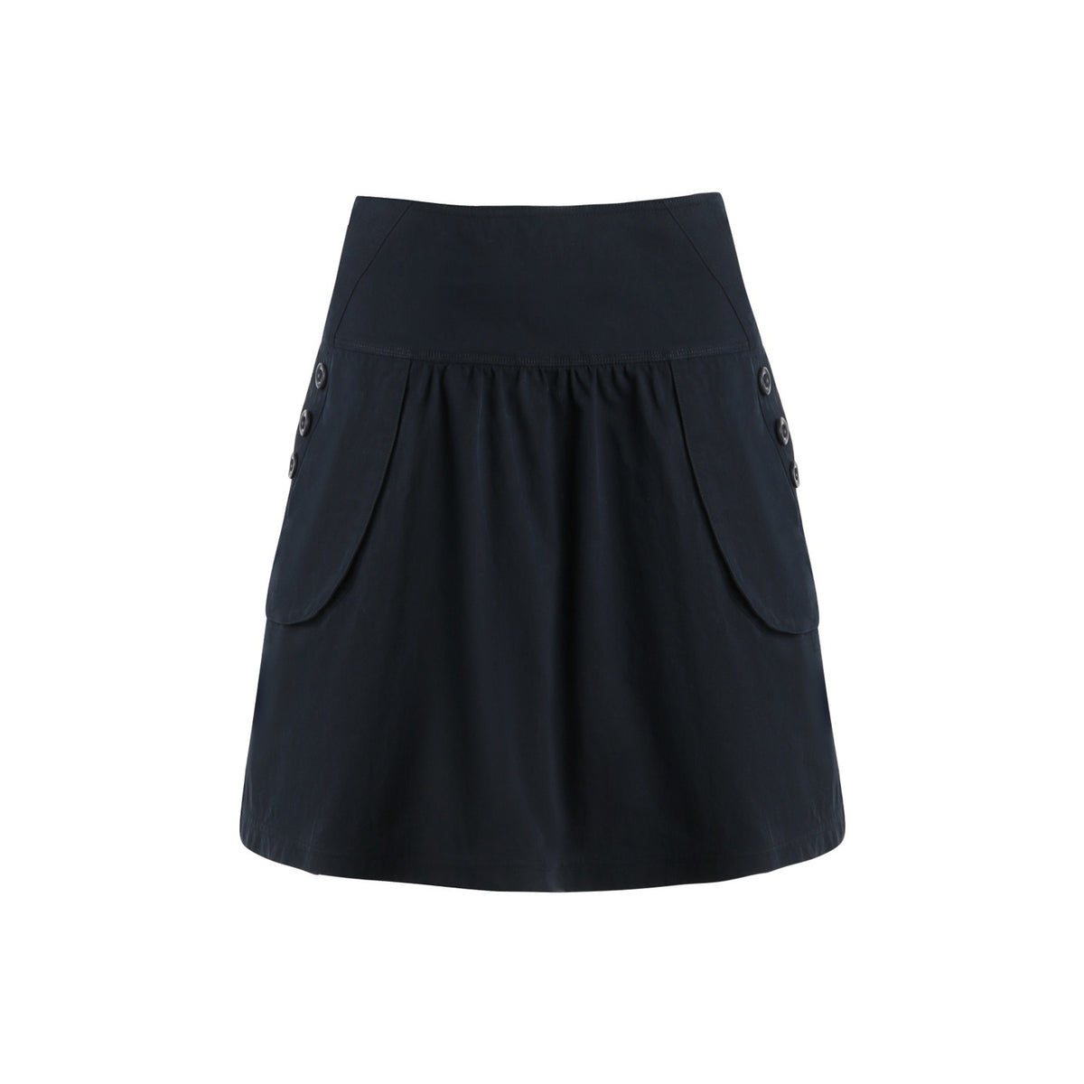 NAPSNAPS_Retro_Utility_Button_Wide_Waist_A_Line_Women&