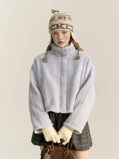 NAPSNAPS Reversible Embroidered Striped Stand Collar Women&