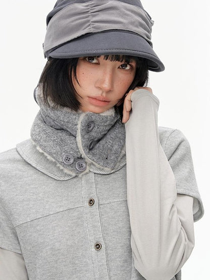 NAPSNAPS Reversible Knit Fleece Lined Retro Women&