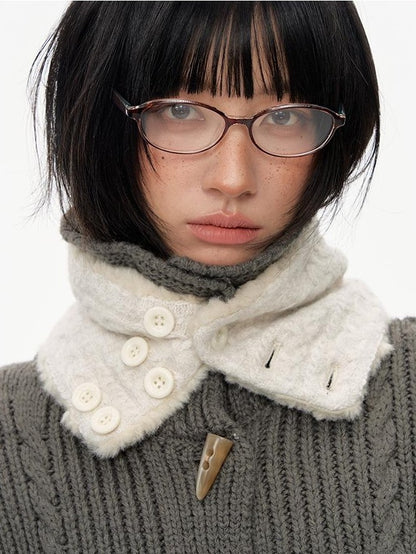 NAPSNAPS Reversible Knit Fleece Lined Retro Women&